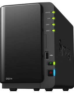 Synology DS214 DiskStation 2-Bay Pre-Configured Storage (NAS)